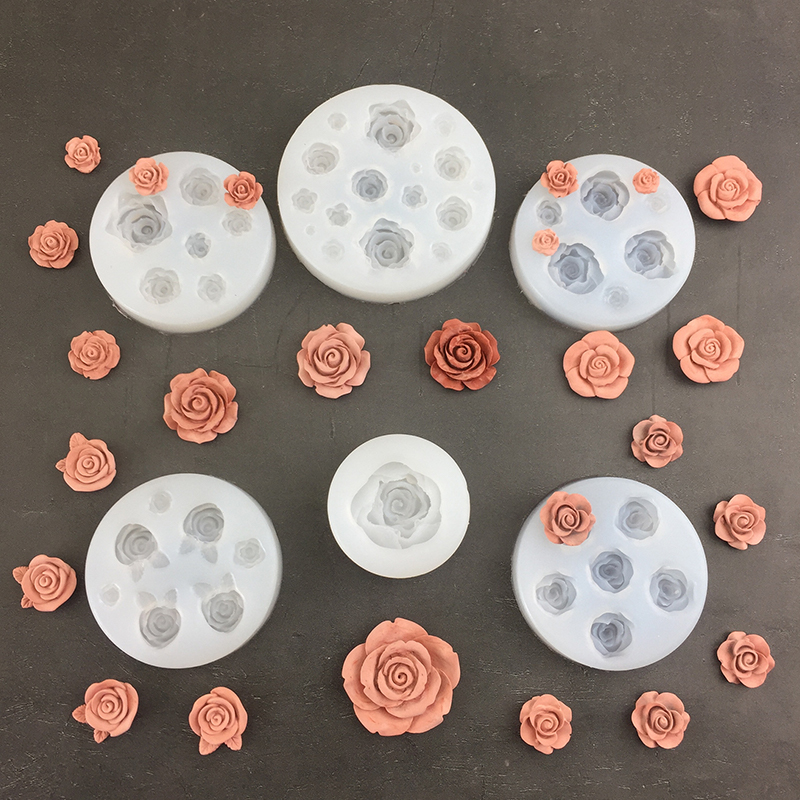 Candle Making Process - 3D Rose Flower Shape Leaf Silicone