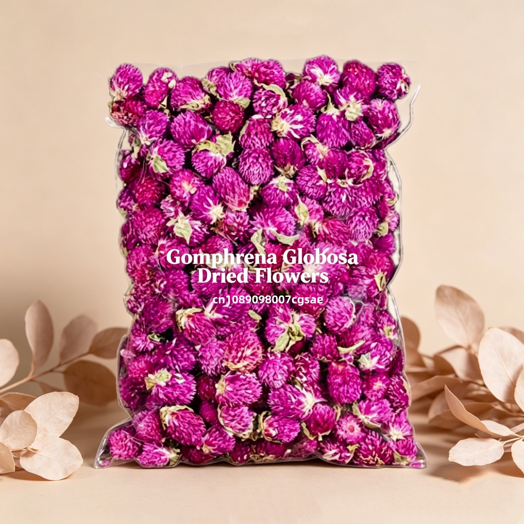 Candle Making And Perfume - High-Quality Natural Gomphrena Dried Flowers Red