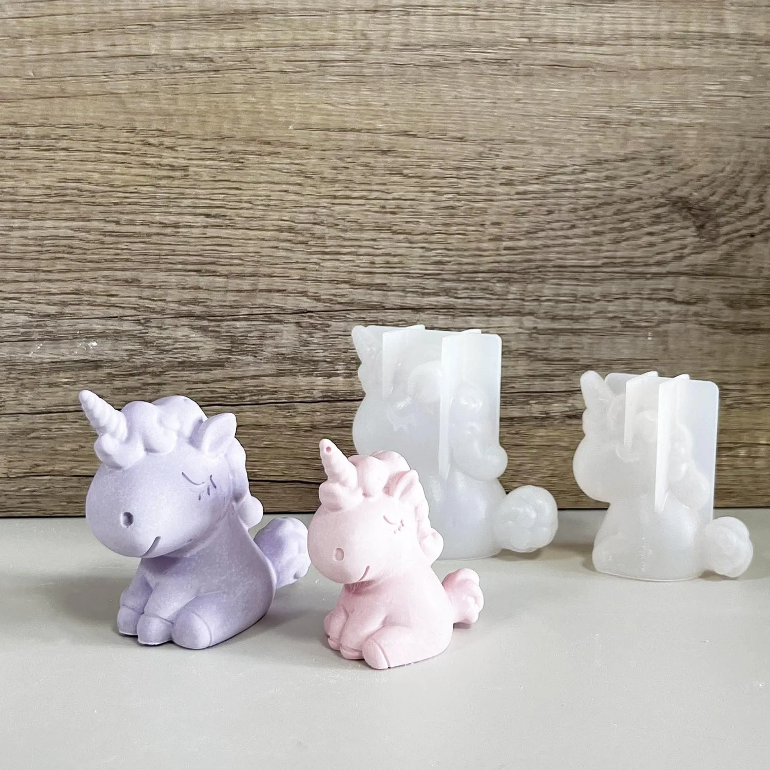 Candle Making Process - 3D Geometric Silicone Unicorn Cat Deer