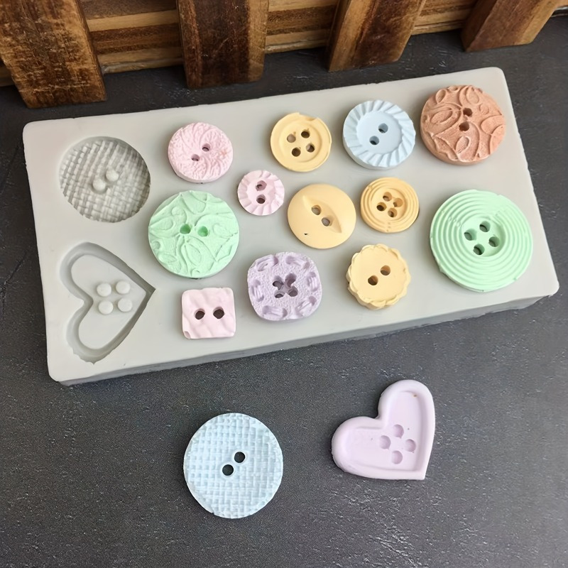 Candle Making Process - Buttons Shape Silicone Mold Silicone Mold