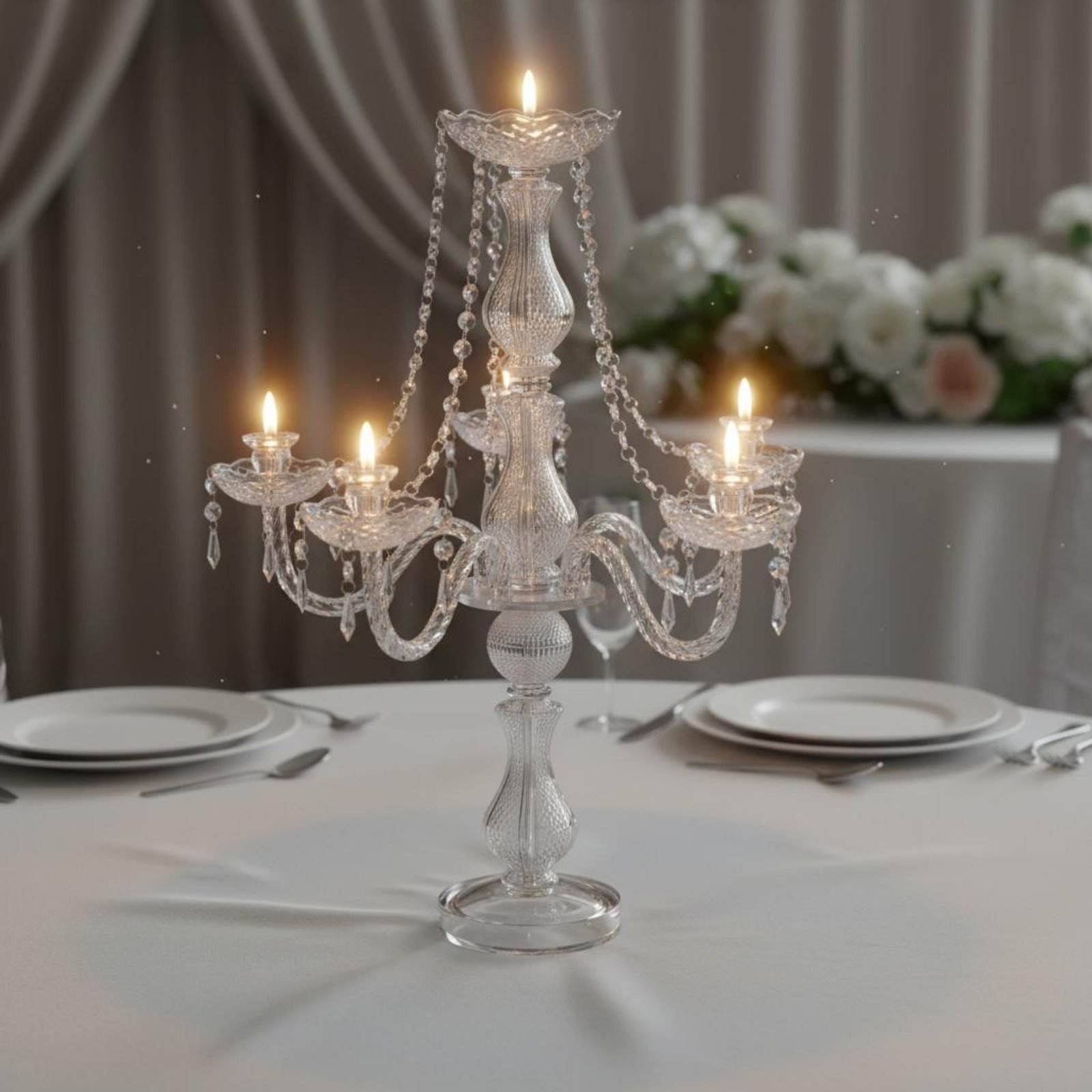 Candle Making Process - Crystal Candelabra Elegant Wedding Candelabra Crystal