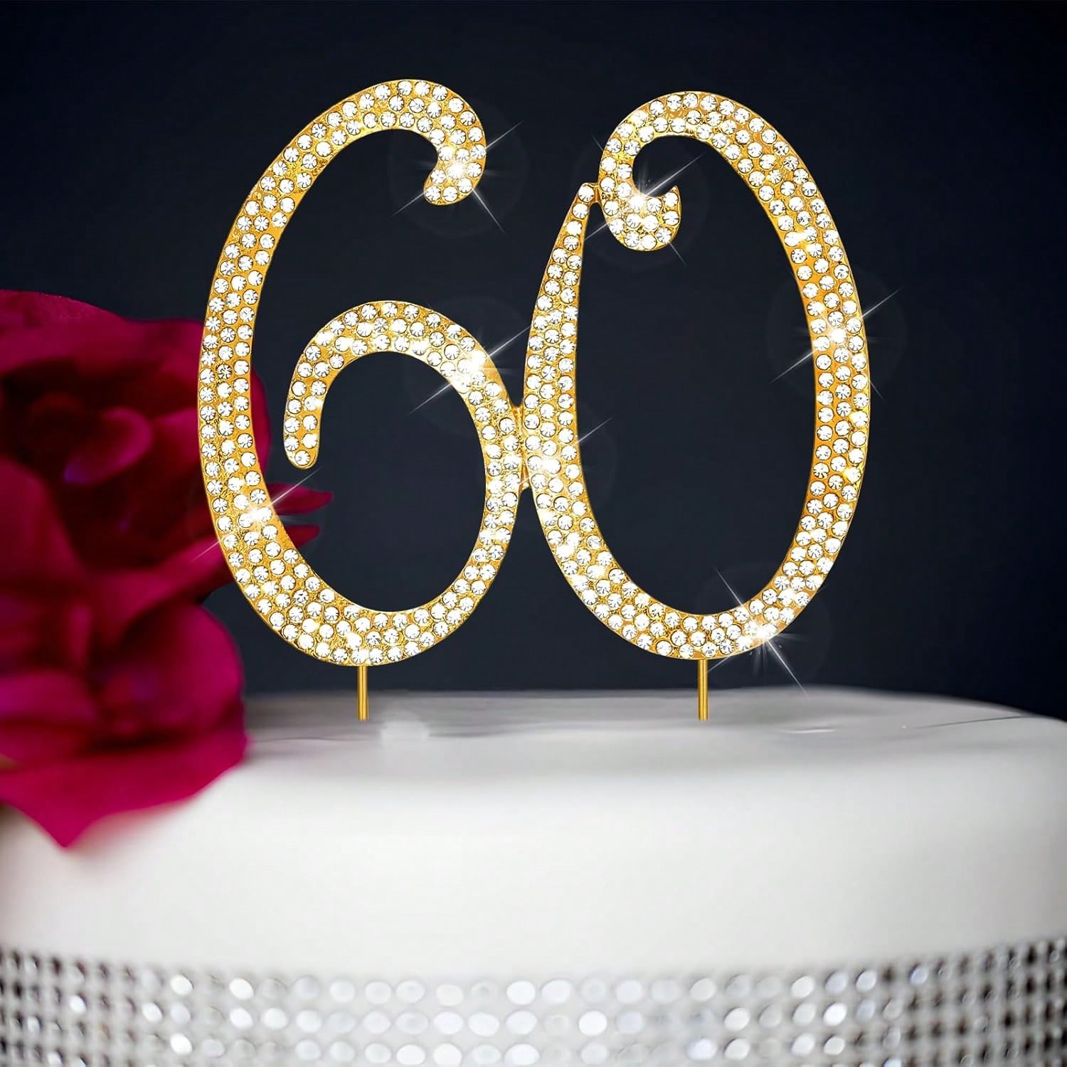 Candle Making Process - Large Gold Rhinestone Number Cake Topper