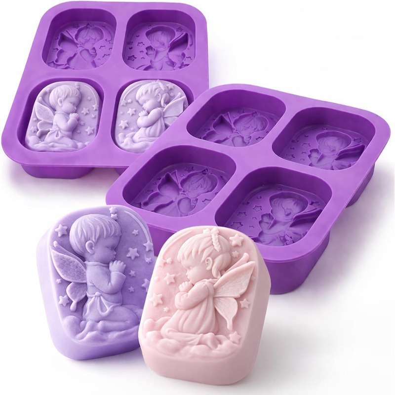 Candle Making Process - Angel Silicone Mold For Soap Making