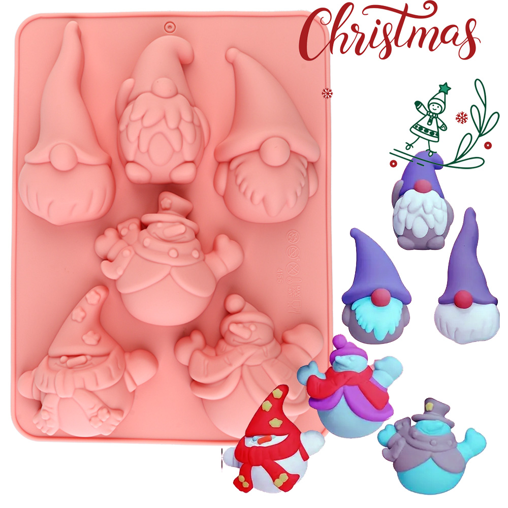 6-Cavity Christmas Gnome Cake  - Candle Making Process review and price