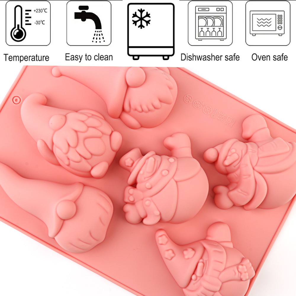 6-Cavity Christmas Gnome Cake  - Candle Making Process review and price