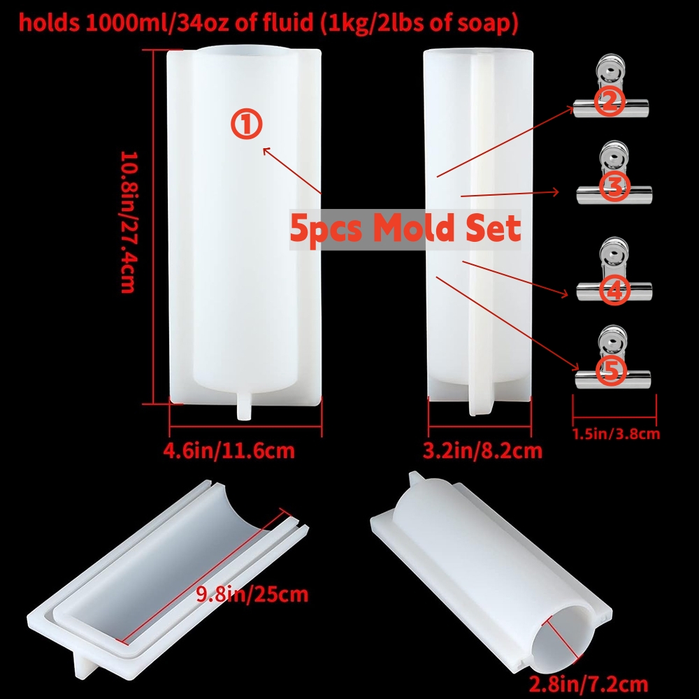 Big Cylinder Tube Soap Mold wi - Candle Making Process review and price