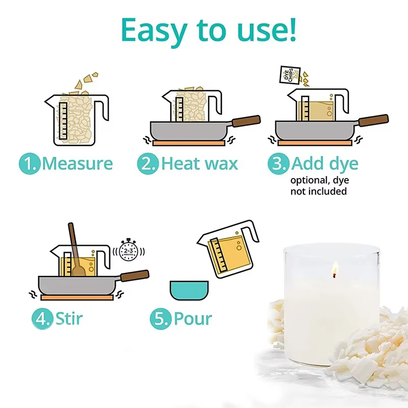 1kg/500/250/100g Pure Soy Wax  - Candle Making Process review and price