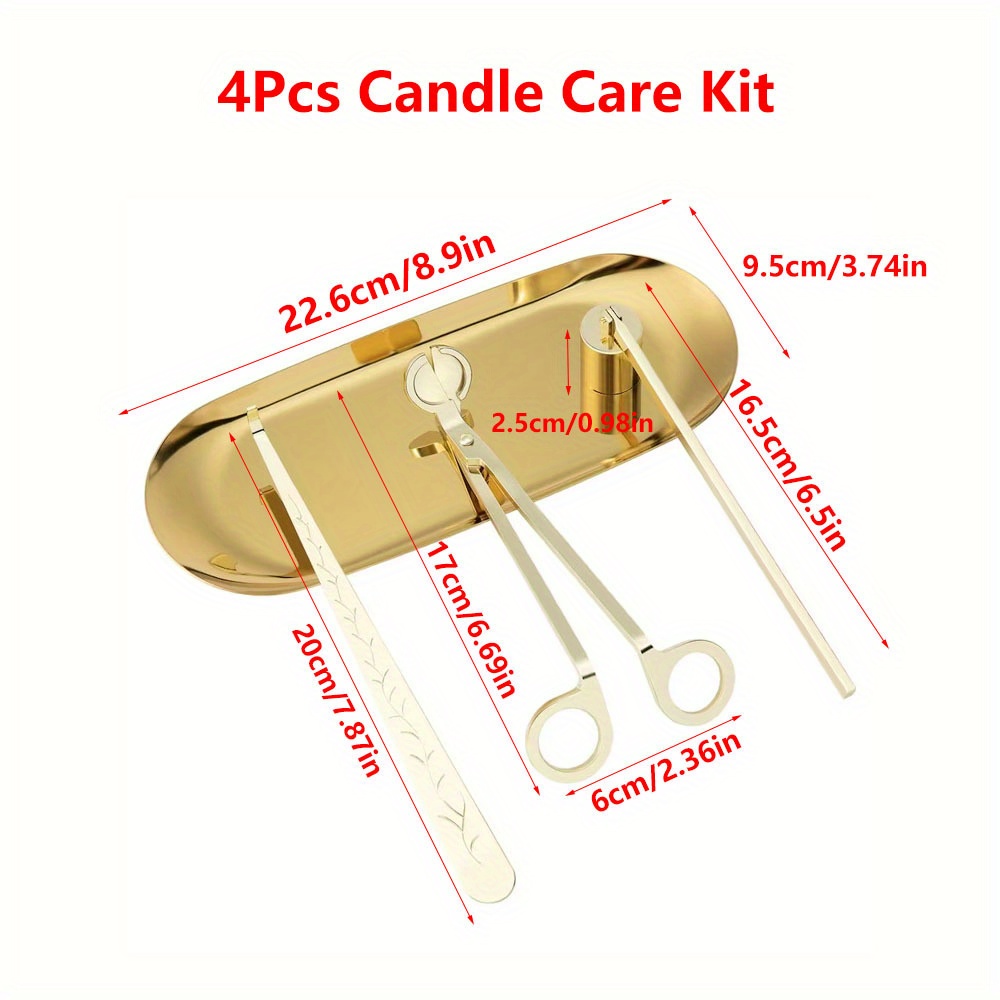 4pcs/set Luxury Candle Care Ki - Candle Making Process review and price