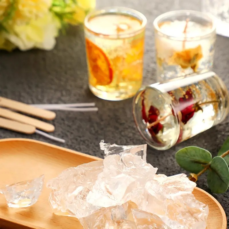 Transparent Crystal Wax, Jelly - Candle Making Process review and price
