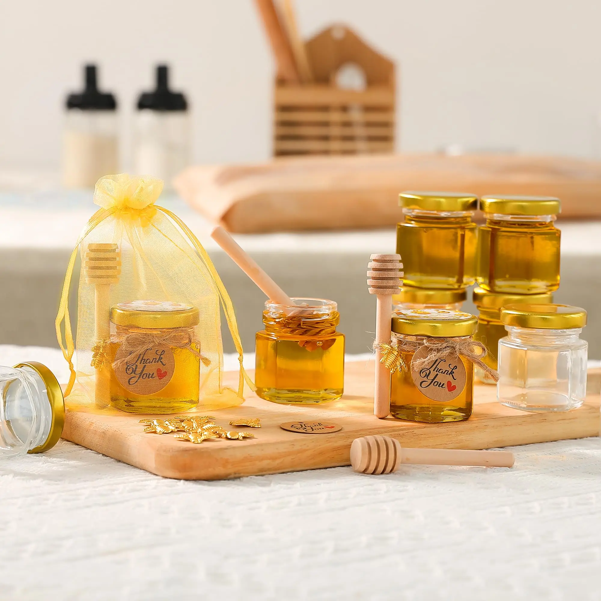 1.5Oz Hexagon Mini Glass Honey - Candle Making Event review and price