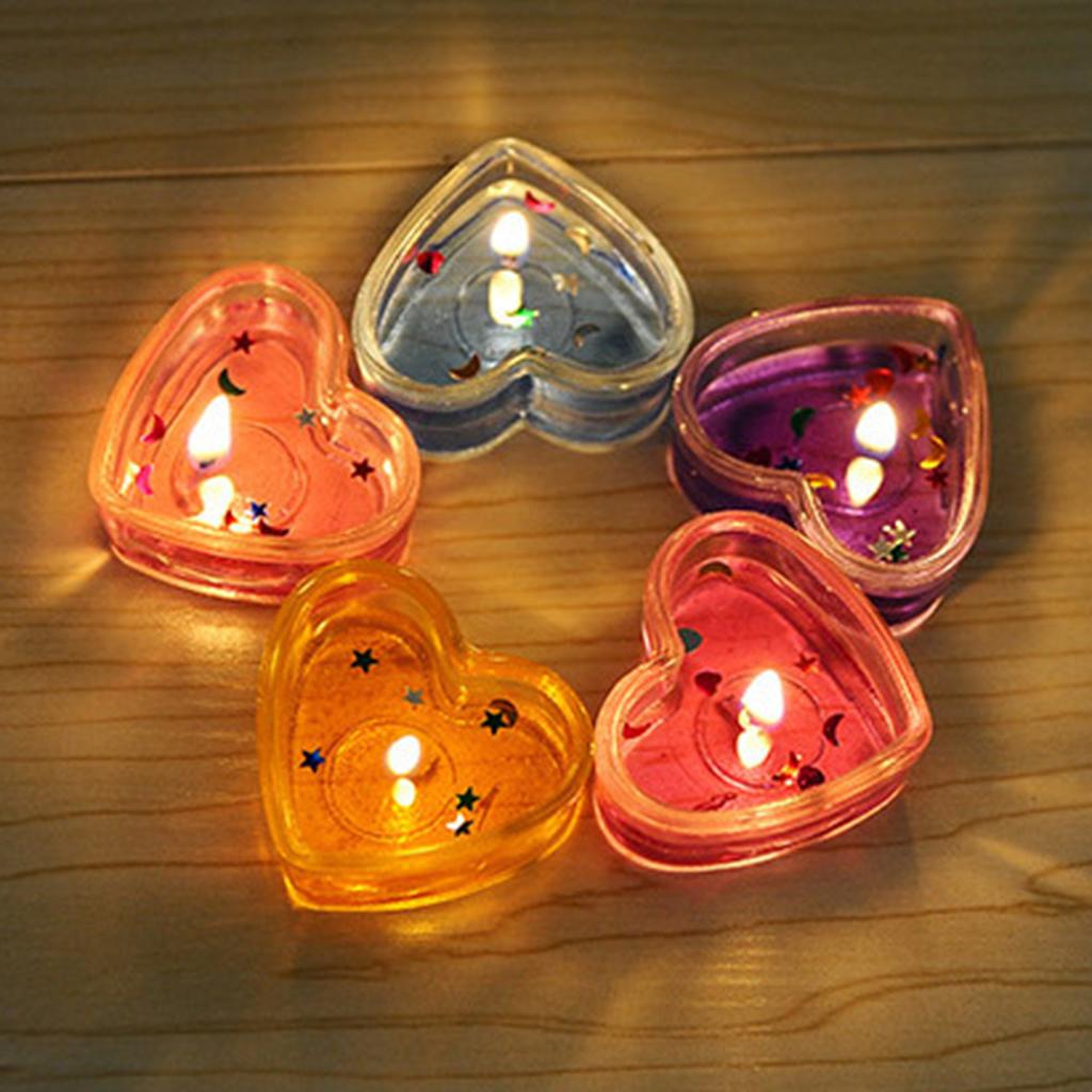 Transparent Heart Tealight Cup - Candle Making Event review and price