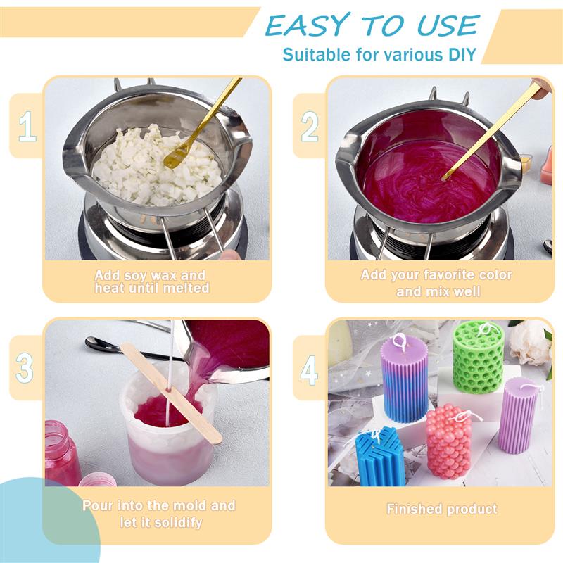 100/500g/1kg Pure Soy Wax Para - Candle Making Process review and price